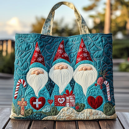Christmas Nurse Holiday Quilted Tote
