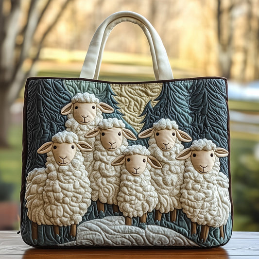 The Sheep Flock Quilted Tote