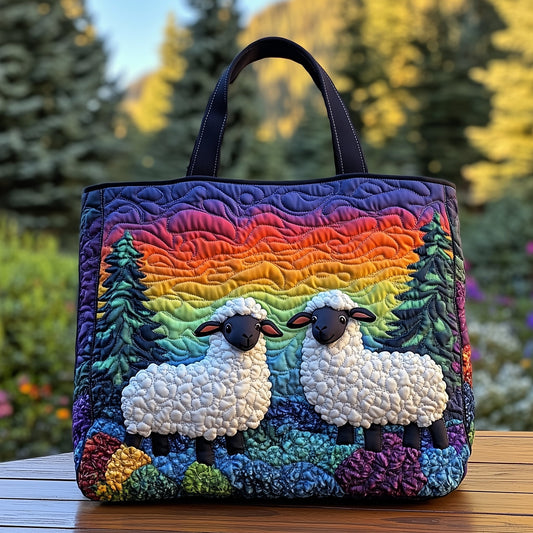 The Sheep Pair Quilted Tote