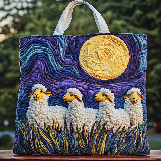 Everyday Sheep Sunset Quilted Tote