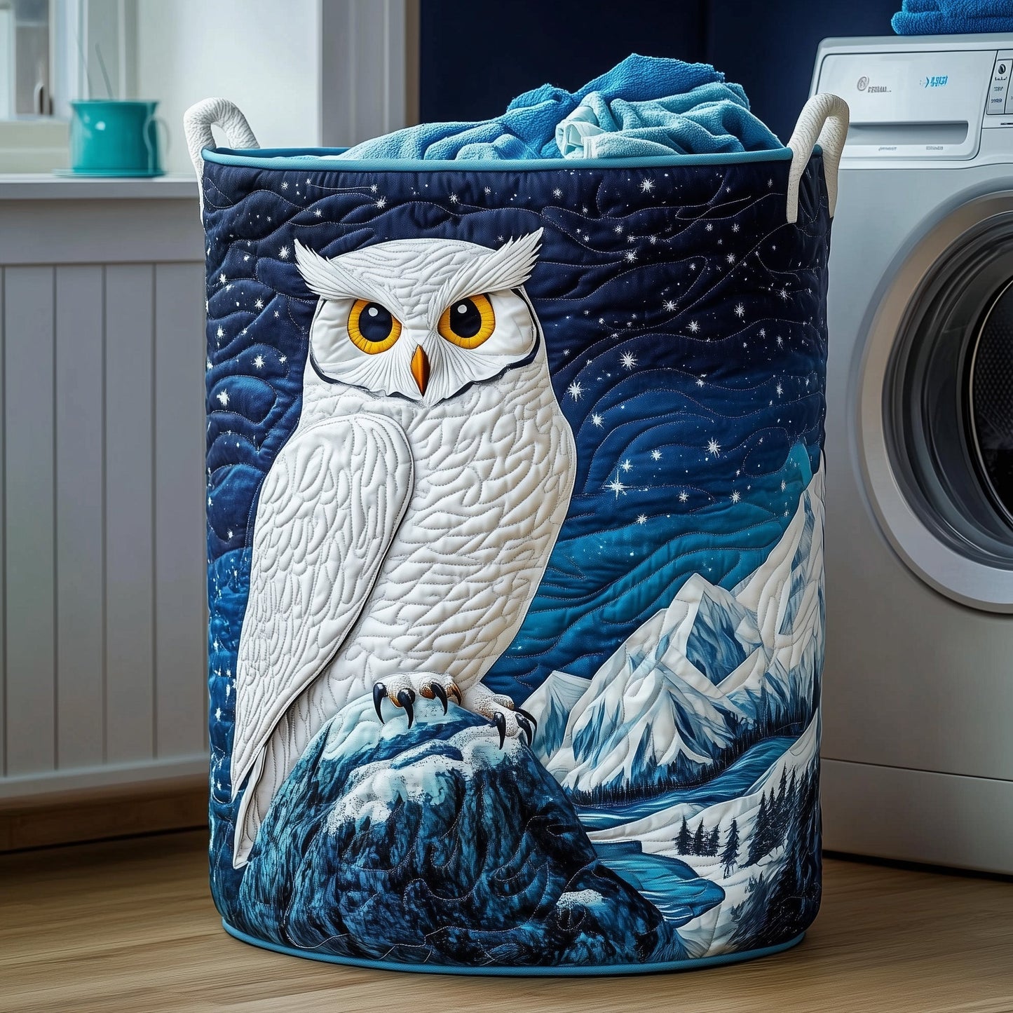Mystic Owl Laundry Quilted Tote