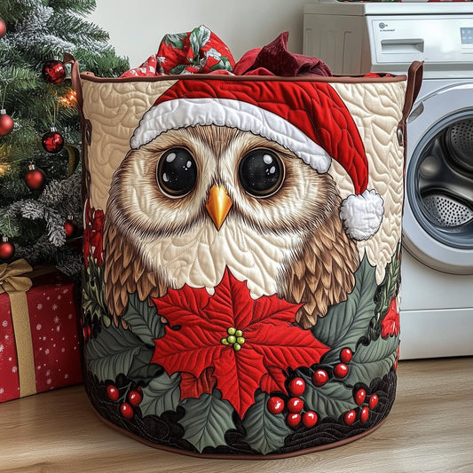 The Mystic Owl Quilted Laundry Basket Tote 0871