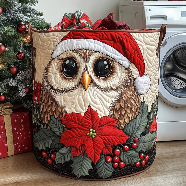 The Mystic Owl Quilted Laundry Basket Tote 0871