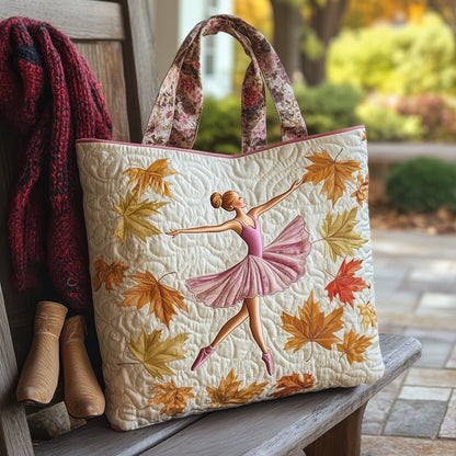 The Autumn Ballet Quilted Tote