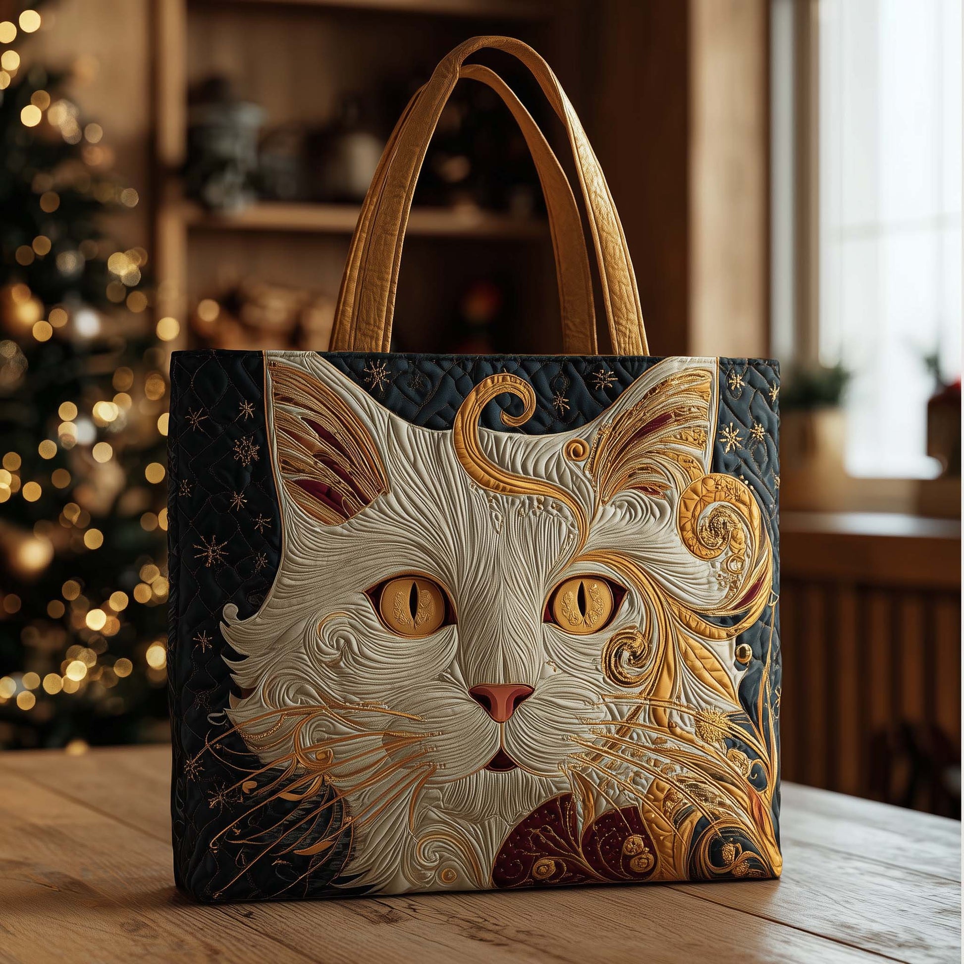 Everyday Catitude Quilted Tote Bag