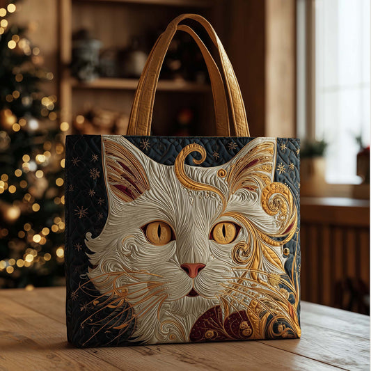 Everyday Catitude Quilted Tote Bag