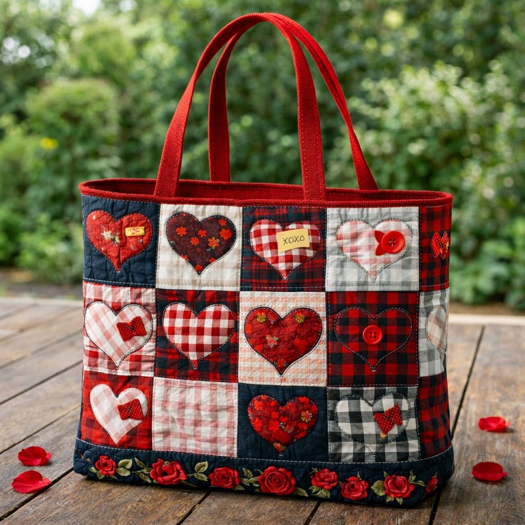Everyday Couple Quilted Tote Bag
