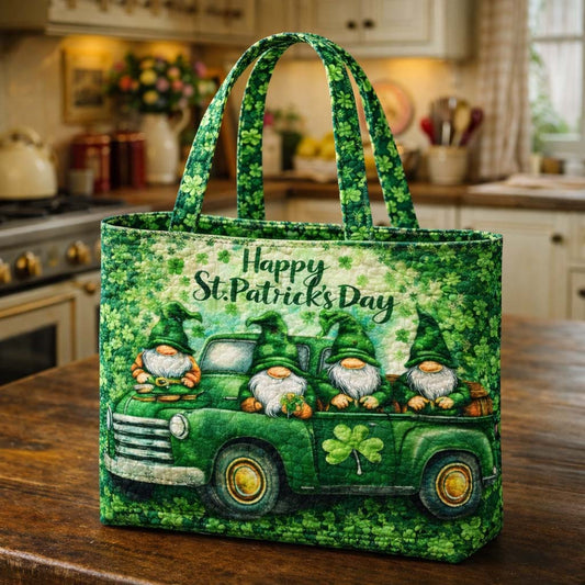 The Lucky Gnome Quilted Tote