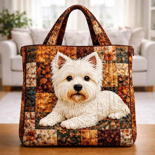 West Highland White Terrier Quilted Tote