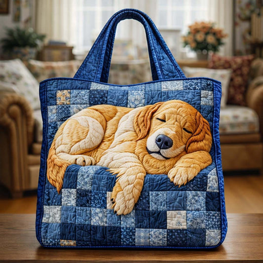 The Sleeping Pup Quilted Tote