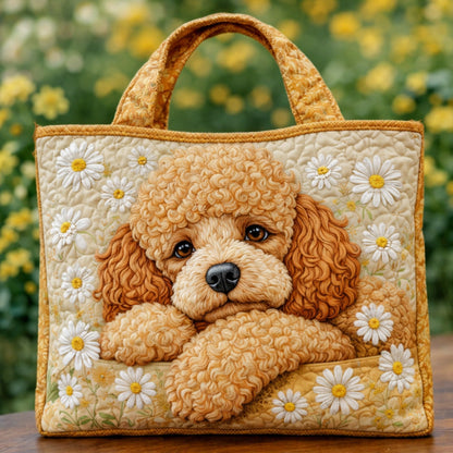 The Poodle And Daisy Quilted Tote