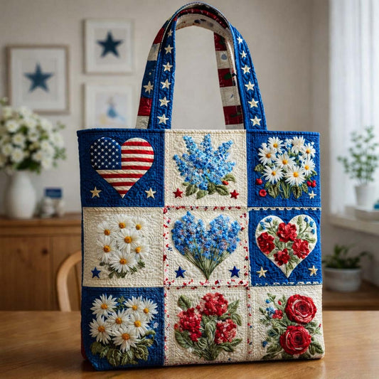 The Freedom Garden Quilted Tote