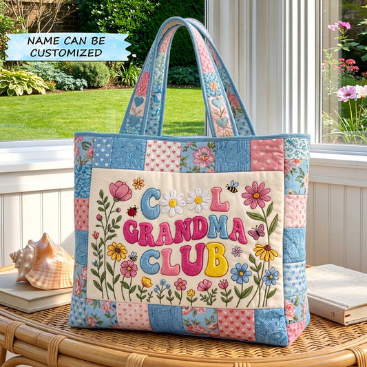 The Grandma Club Quilted Tote
