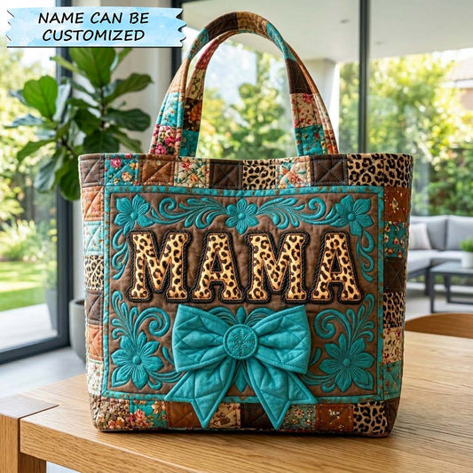 The Mama Patchwork Quilted Tote