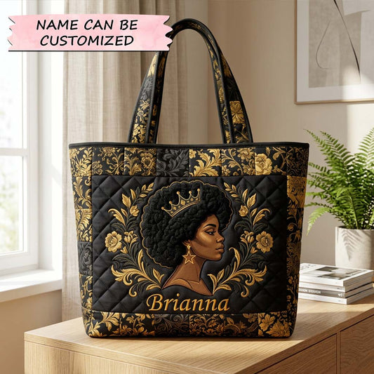 The Midnight Queen Quilted Tote