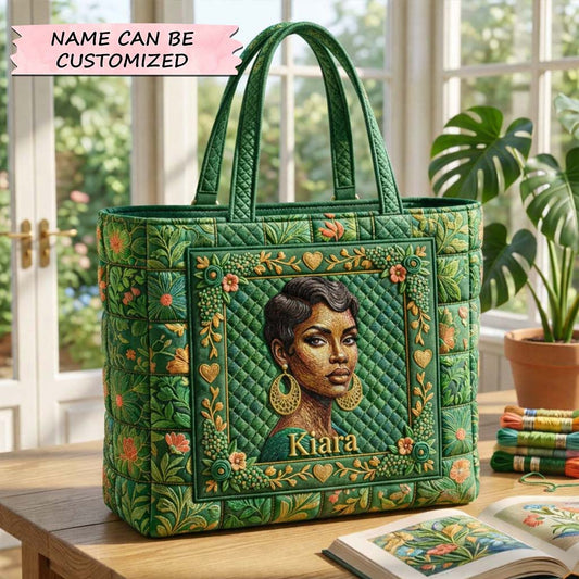 The Garden Spirit Quilted Tote