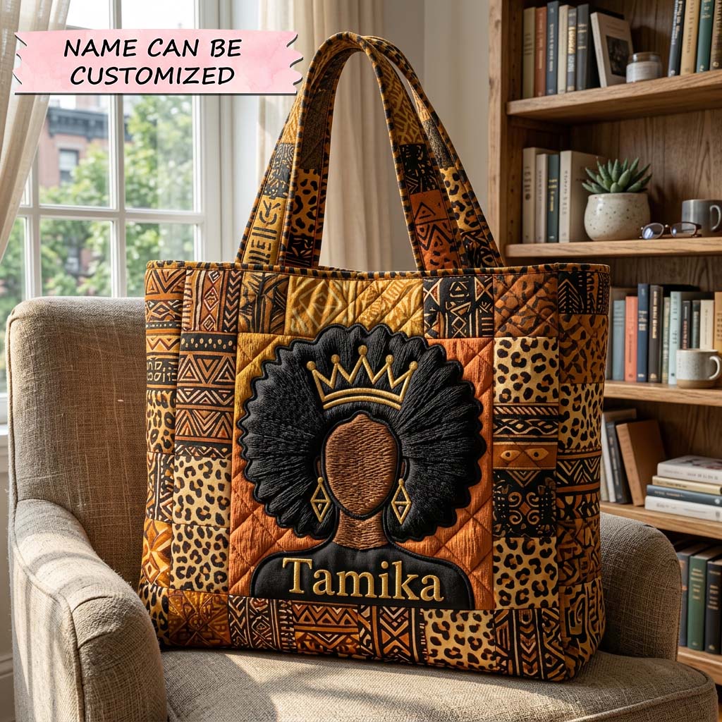 The Savanna Queen Quilted Tote
