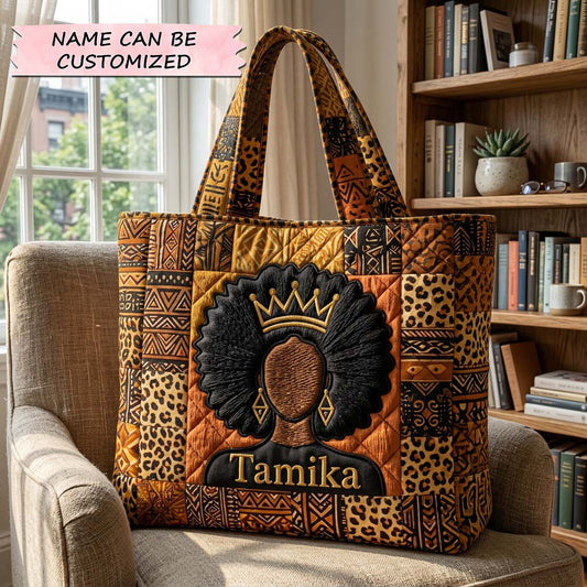 The Savanna Queen Quilted Tote