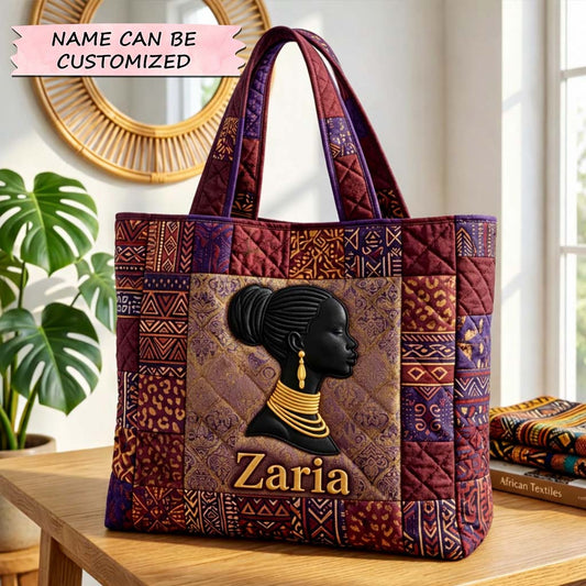 The Tribal Elegance Quilted Tote