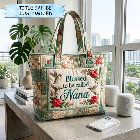 The Nana Floral Quilted Tote