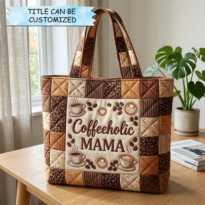 Everyday Coffee Lover Quilted Tote