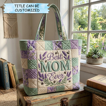 Everyday Lavender Love Quilted Tote