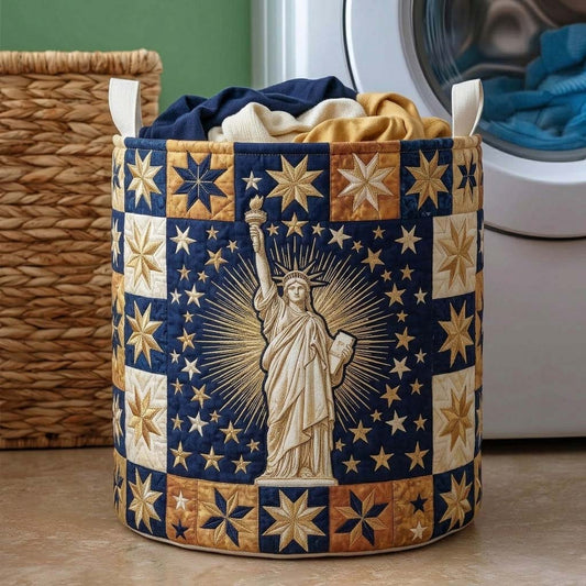 The Liberty Star Glory Quilted Laundry Basket Tote