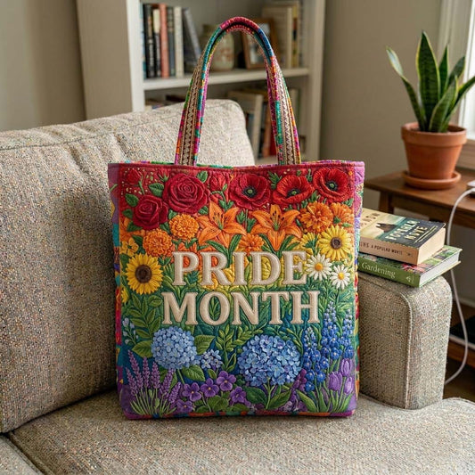 The Floral Pride Quilted Tote