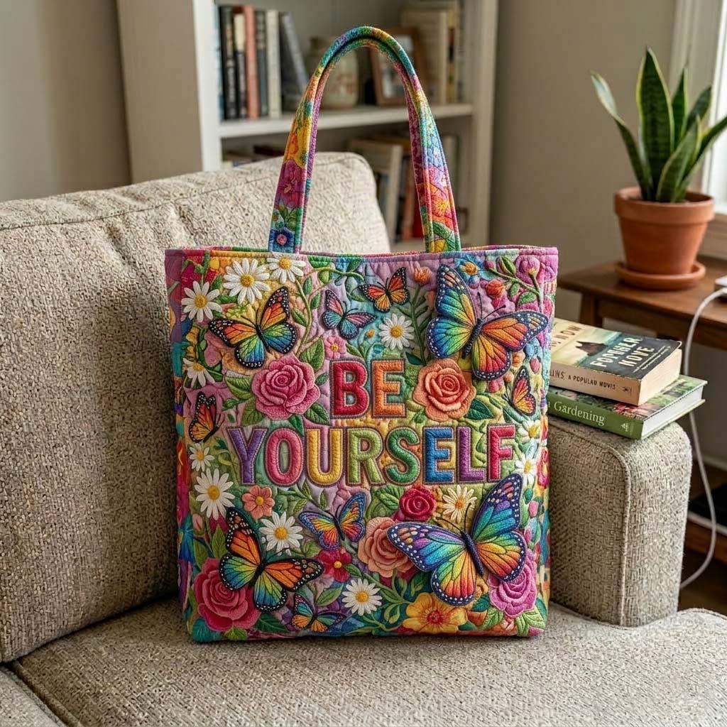 The Butterfly Pride Quilted Tote