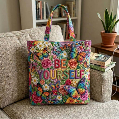 The Butterfly Pride Quilted Tote