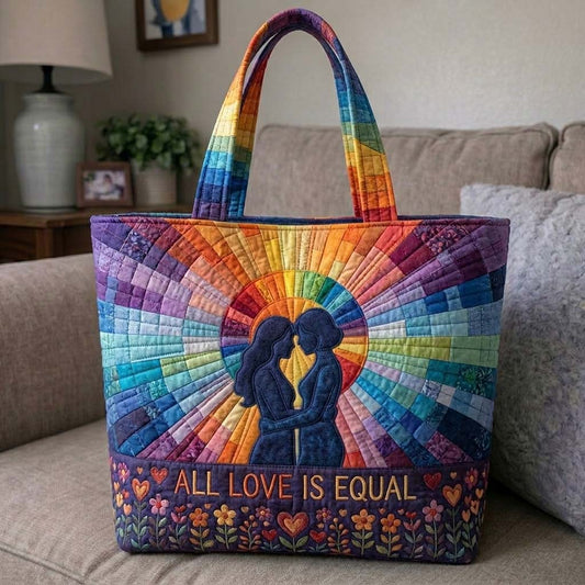 The Equal Love Rainbow Quilted Tote