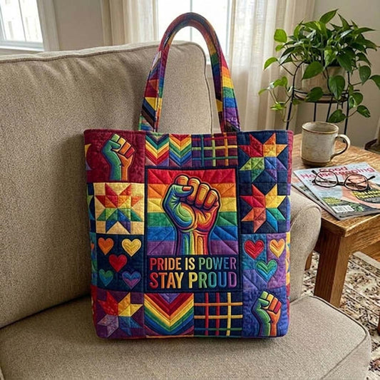 The Pride Power Quilted Tote