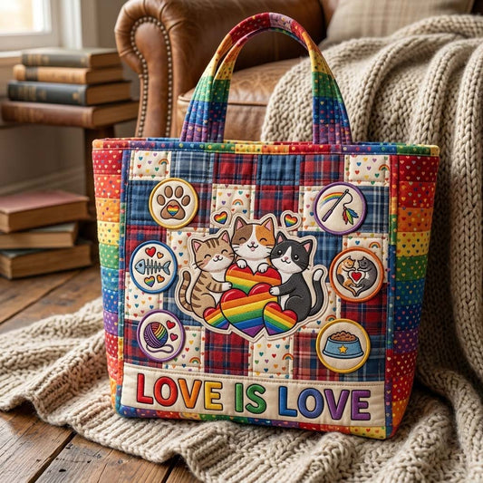 The Love Is Love Quilted Tote