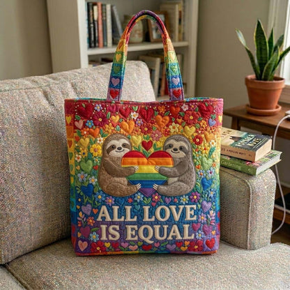 The Sloth Love Quilted Tote