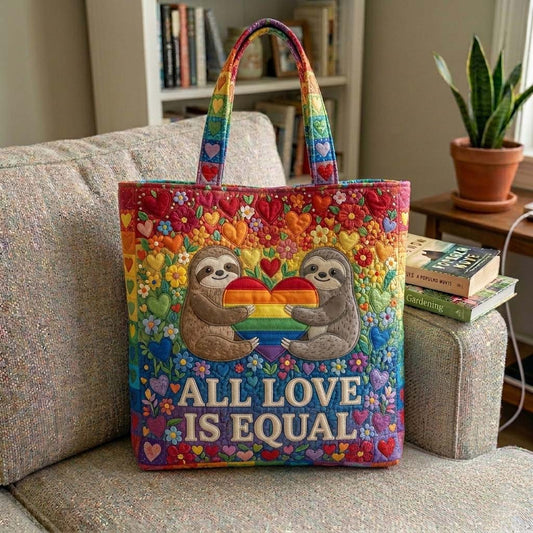 The Sloth Love Quilted Tote