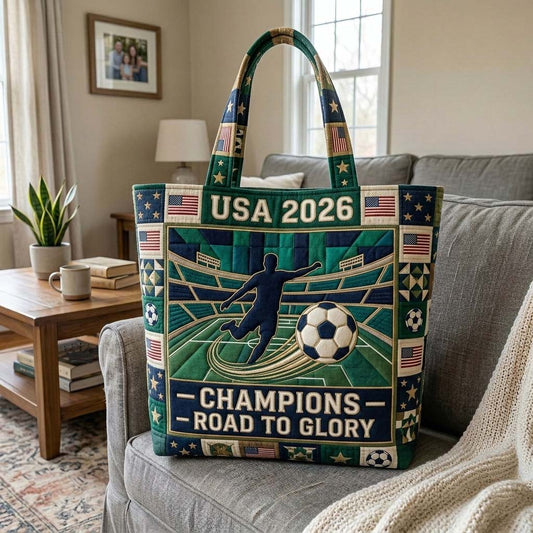 The Soccer Champions Quilted Tote