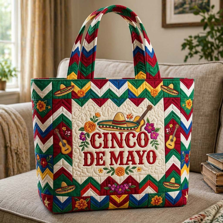 Cinco De Mayo Festive Quilted Tote