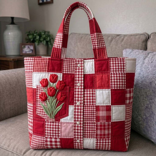 The Tulip Patch Quilted Tote