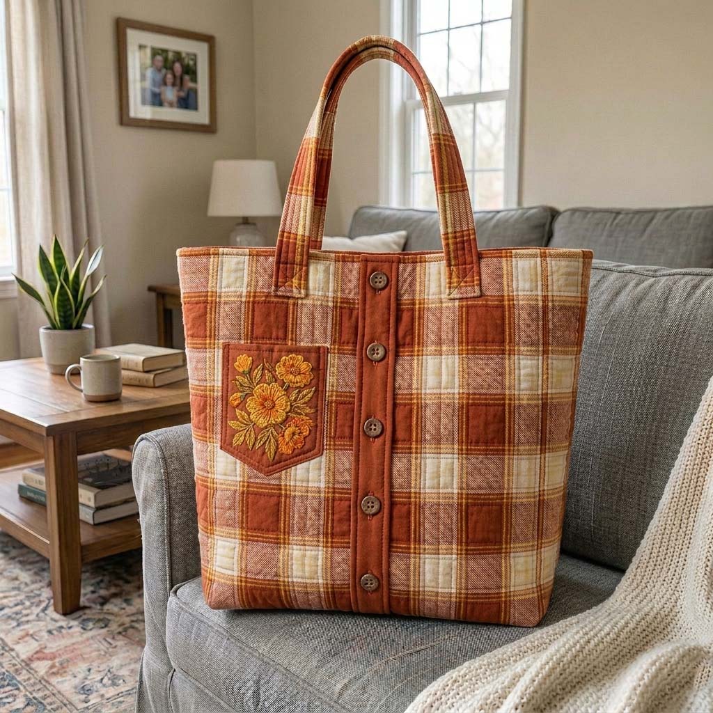 The Autumn Patch Quilted Tote