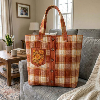 The Autumn Patch Quilted Tote