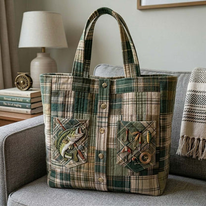 The Vintage Angler Quilted Tote