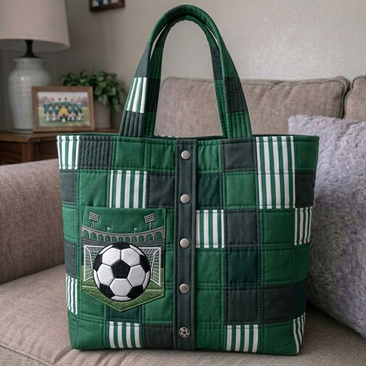 The Soccer Patch Quilted Tote