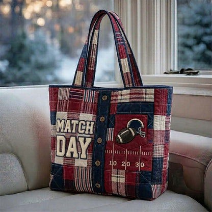 The Plaid Patchwork Quilted Tote