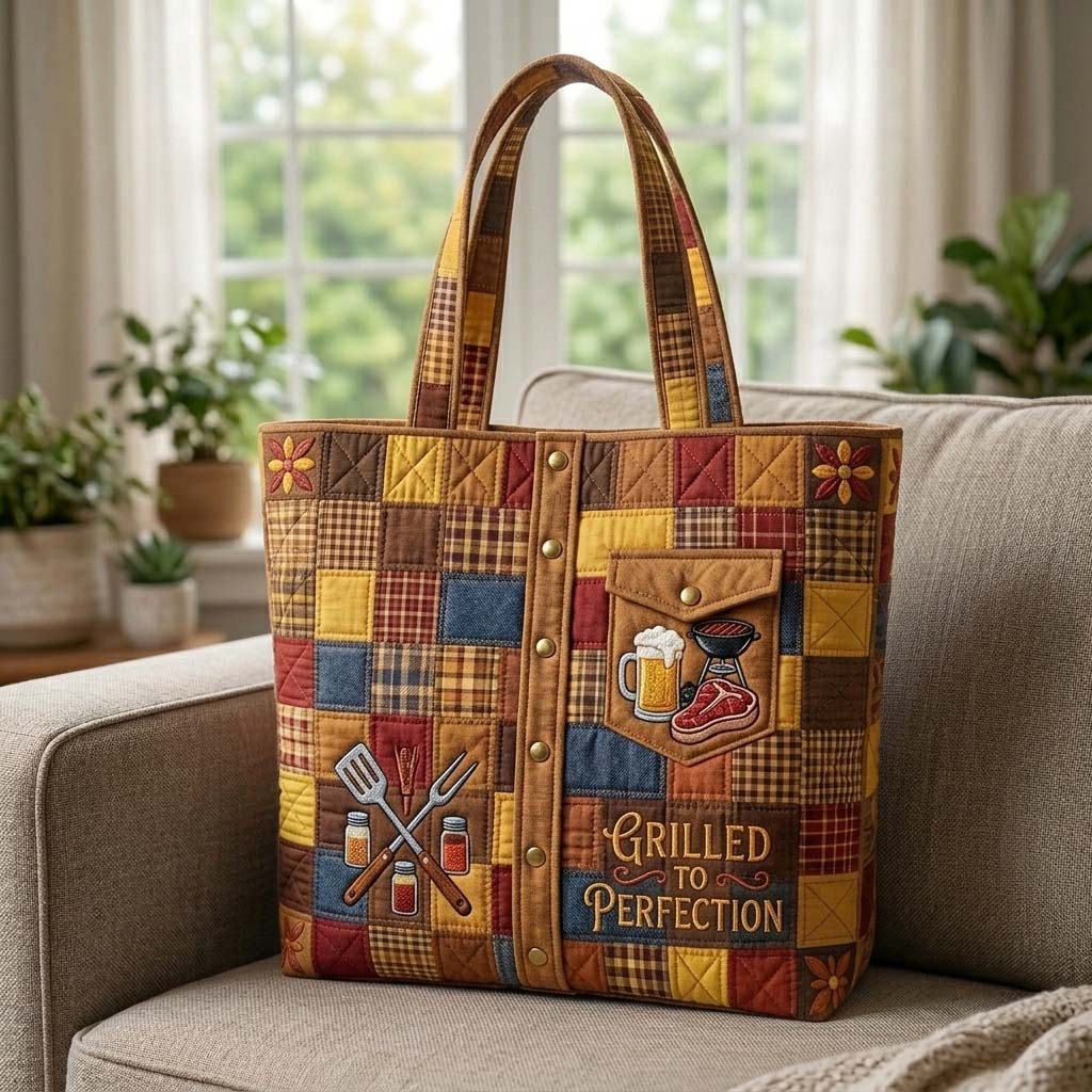 The Grill Master Quilted Tote
