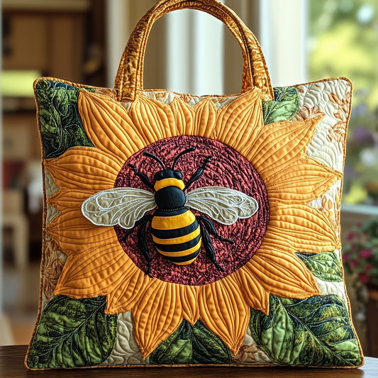 The Sunny Bee Quilted Tote