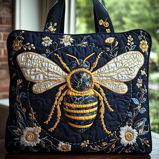 The Bee And Bloom Quilted Tote