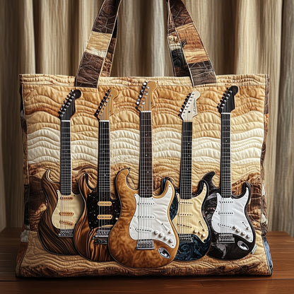 Everyday Electric Guitars Quilted Tote