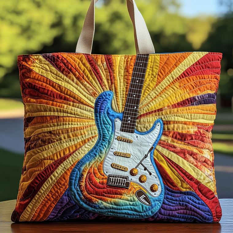 Electric Guitar Sunburst Tote Bag