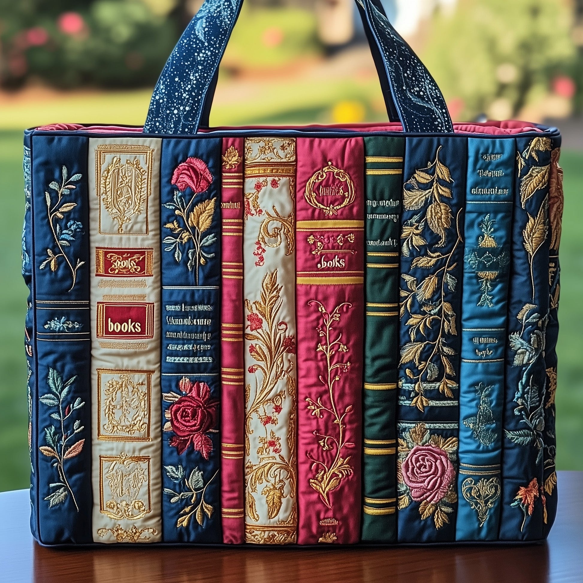 The Vintage Books Quilted Tote 8091