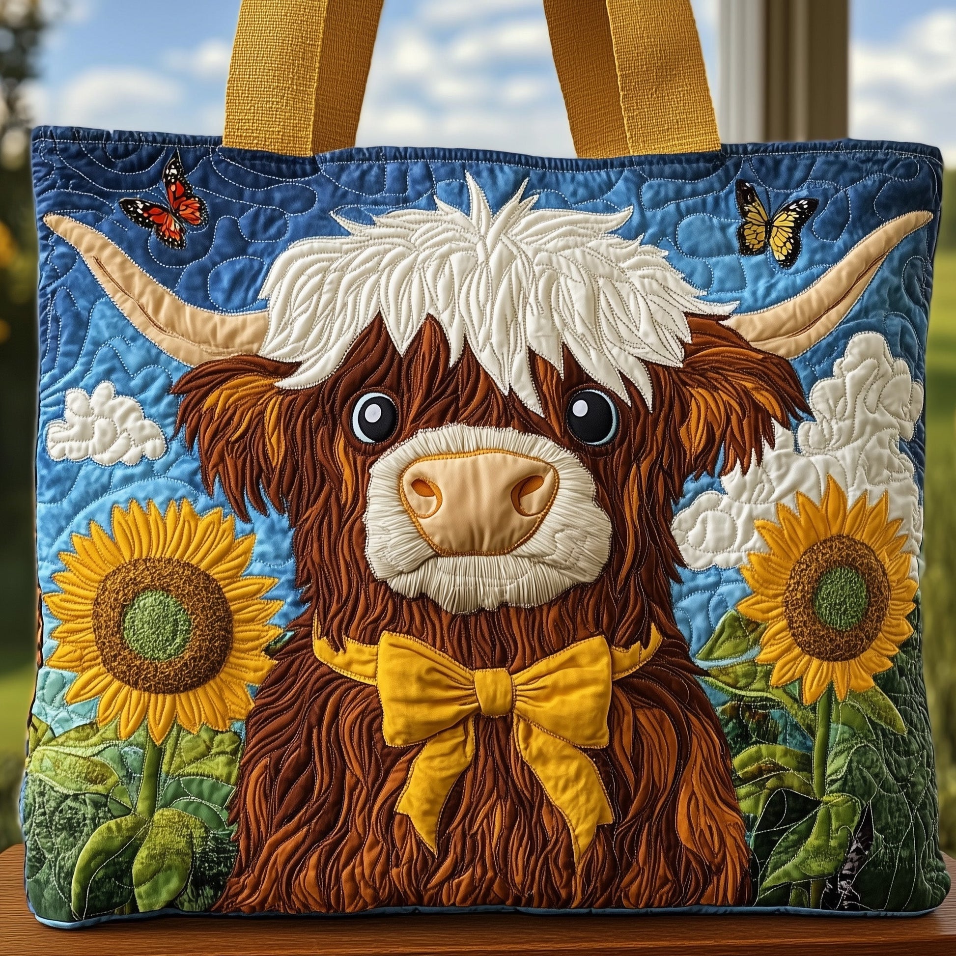 Everyday Flower. Sun Quilted Tote